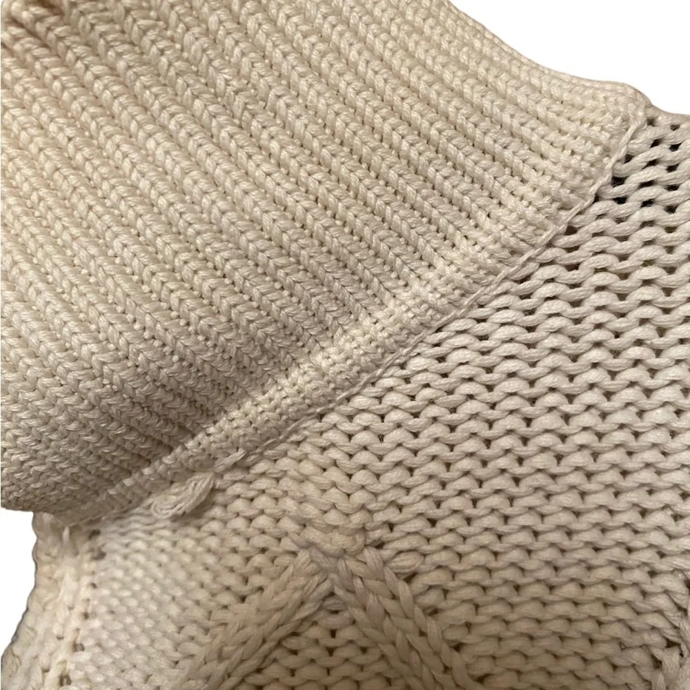 Eddie Bauer Vintage Cable Knit Full Zip Sweater | Petite Small - Picture 6 of 13